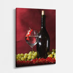 cuadro canvas vino vino frutal estilo contemporáneo