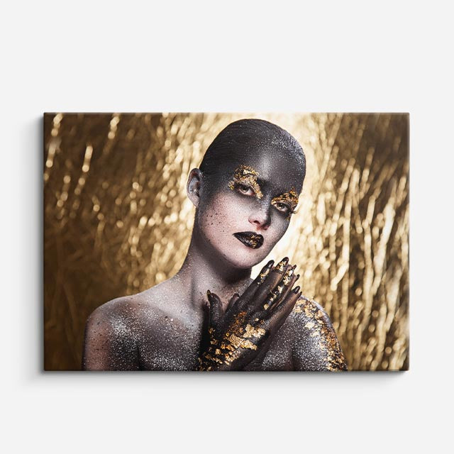 cuadro canvas retrato brillante estilo contemporáneo
