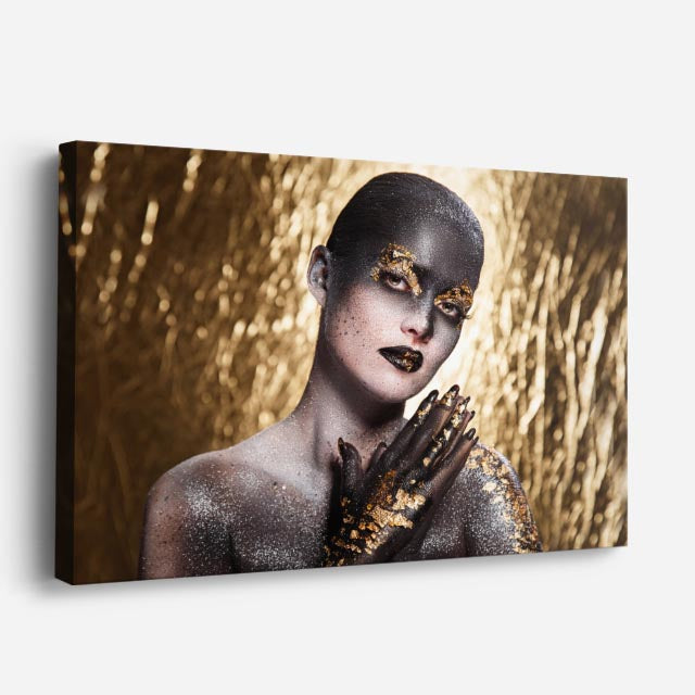 cuadro canvas retrato brillante estilo contemporáneo