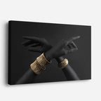 cuadro canvas manos elegantes estilo contemporáneo