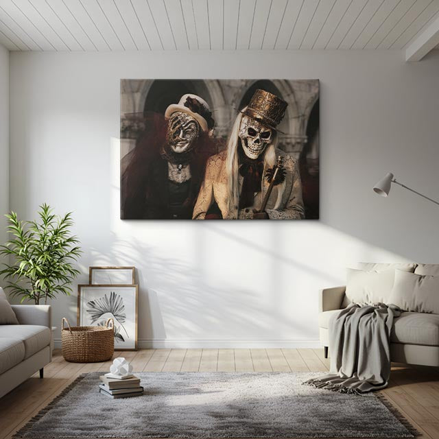 cuadro canvas expresión artística humana pacto eterno estilo gótico contemporáneo
