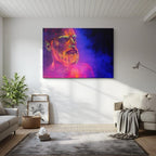 cuadro canvas retrato explosión interior estilo contemporáneo