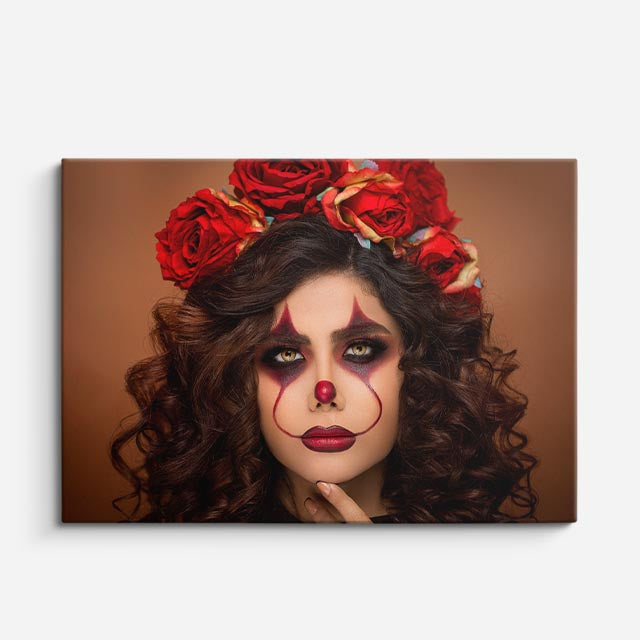 cuadro canvas catrina floral estilo contemporáneo dramático
