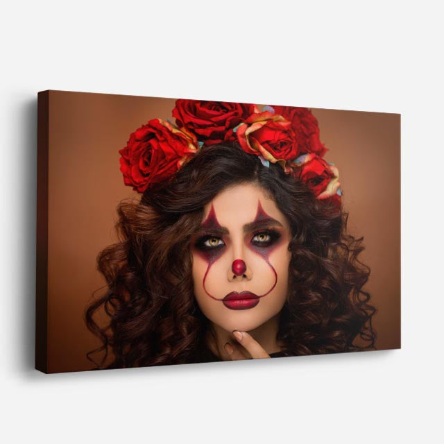cuadro canvas catrina floral estilo contemporáneo dramático