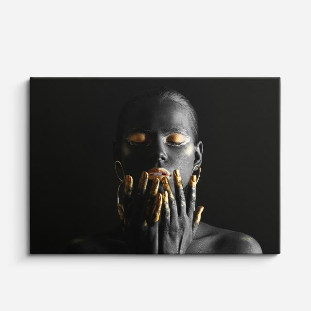 cuadro canvas elegancia oscura estilo contemporáneo