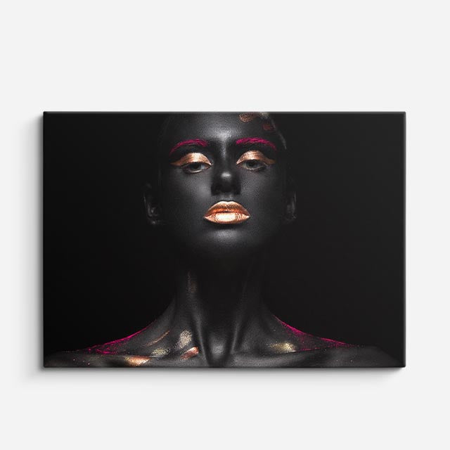 cuadro canvas neón glam estilo contemporáneo editorial