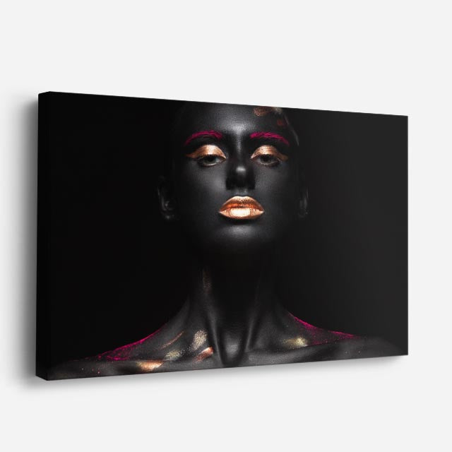 cuadro canvas neón glam estilo contemporáneo editorial