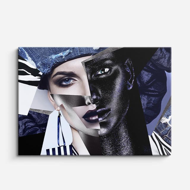 cuadro canvas dualidad fragmentada