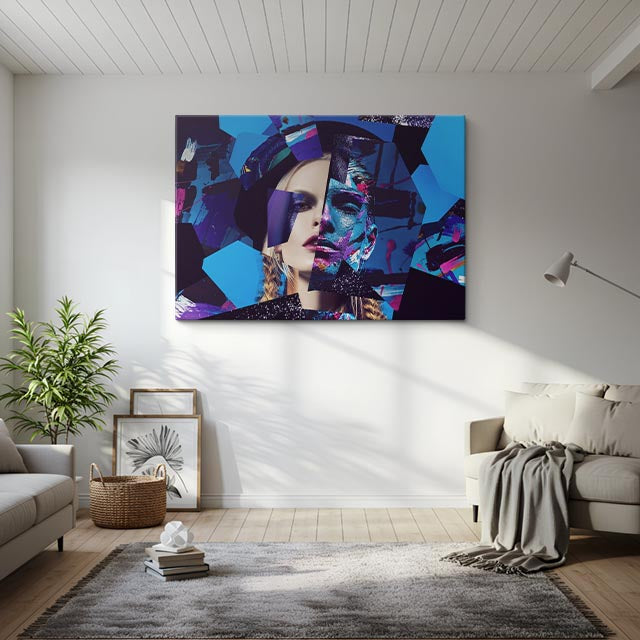 cuadro canvas caos visual