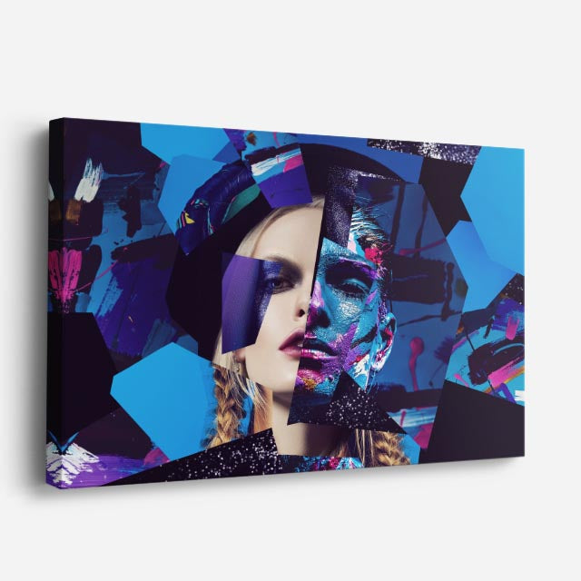cuadro canvas caos visual