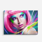 cuadro canvas neón pop