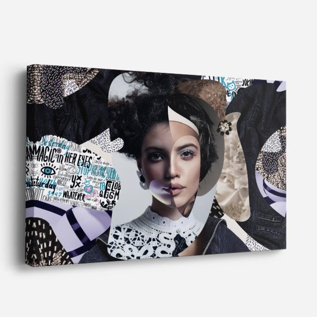 cuadro canvas collage editorial