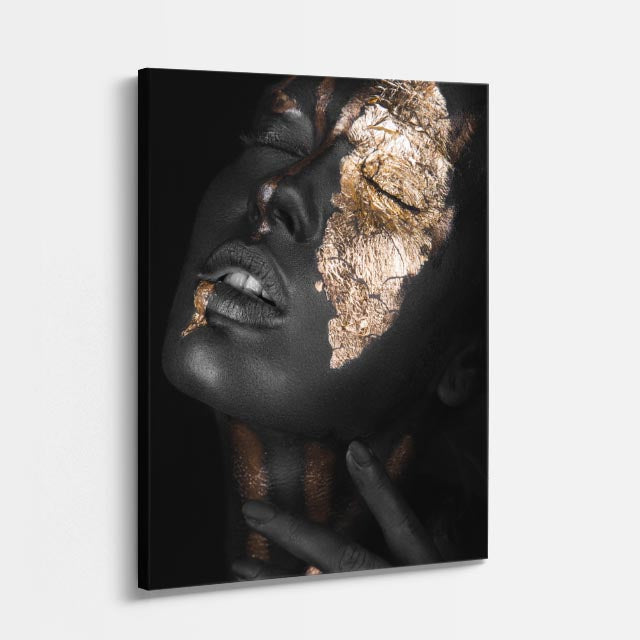 cuadro canvas expresión artística humana rostro quebrado estilo contemporáneo