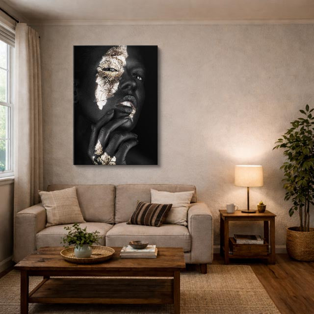 cuadro canvas expresión artística humana reflejo noble estilo contemporáneo