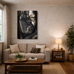 cuadro canvas expresión artística humana luz partida estilo contemporáneo