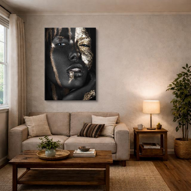 cuadro canvas expresión artística humana luz partida estilo contemporáneo