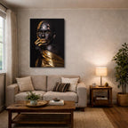 cuadro canvas expresión artística humana glamour nocturno estilo contemporáneo