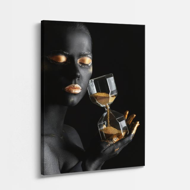 cuadro canvas expresión artística humana copa de oro estilo contemporáneo