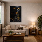 cuadro canvas expresión artística humana joya nocturna estilo contemporáneo