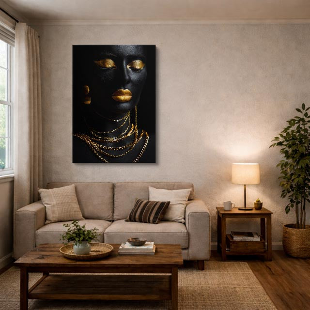 cuadro canvas expresión artística humana joya nocturna estilo contemporáneo