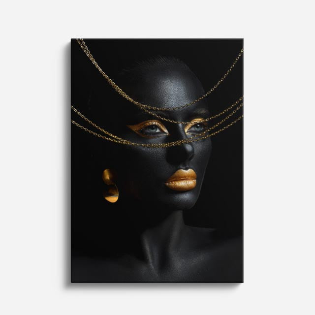 cuadro canvas expresión artística humana mascara fina estilo contemporáneo