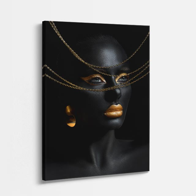 cuadro canvas expresión artística humana mascara fina estilo contemporáneo