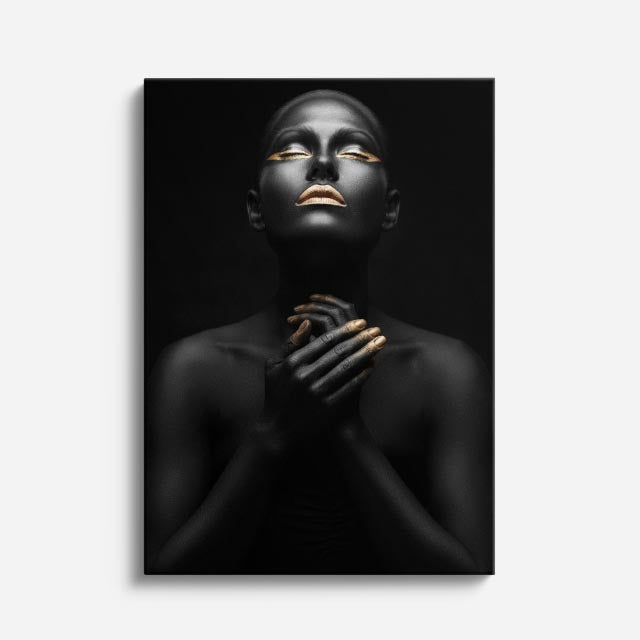 cuadro canvas expresión artística humana retrato oscuro estilo contemporáneo