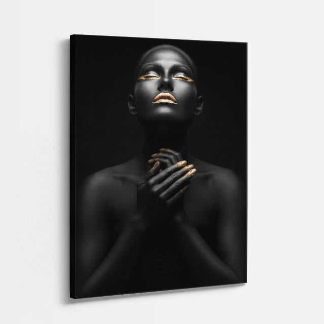 cuadro canvas expresión artística humana retrato oscuro estilo contemporáneo