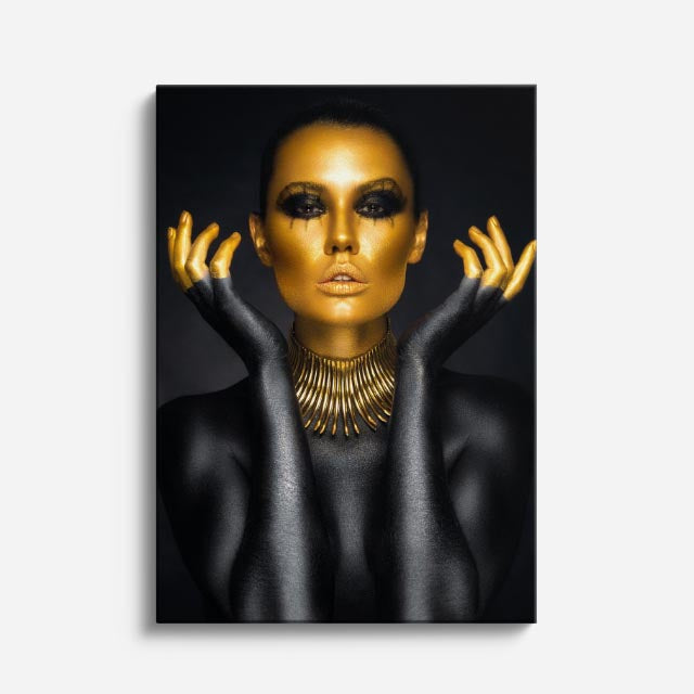 cuadro canvas expresión artística humana simetria real estilo contemporáneo