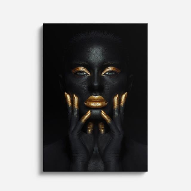 cuadro canvas expresión artística humana belleza negra estilo contemporáneo