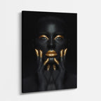 cuadro canvas expresión artística humana belleza negra estilo contemporáneo