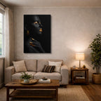cuadro canvas expresión artística humana linea de sombra estilo contemporáneo