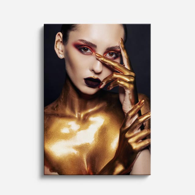 cuadro canvas expresión artística humana brillo carmesi estilo contemporáneo