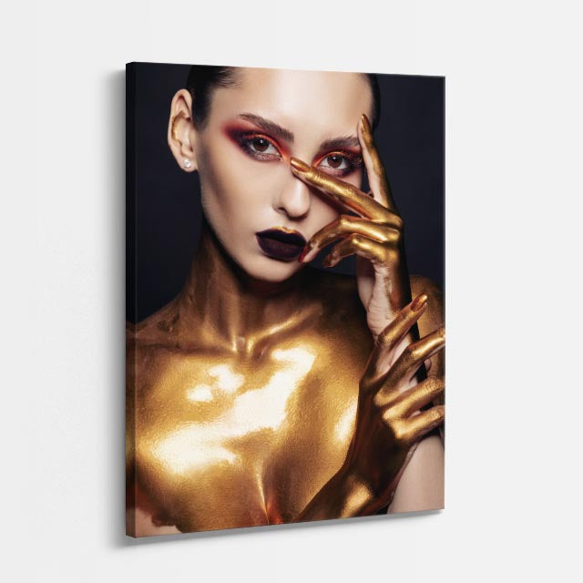 cuadro canvas expresión artística humana brillo carmesi estilo contemporáneo