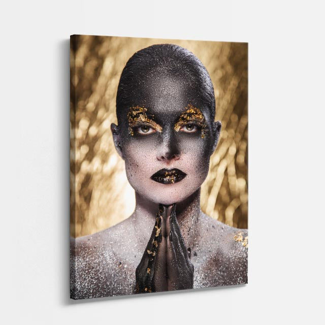 cuadro canvas expresión artística humana piedra noble estilo contemporáneo