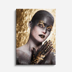 cuadro canvas expresión artística humana ritual de plata estilo contemporáneo