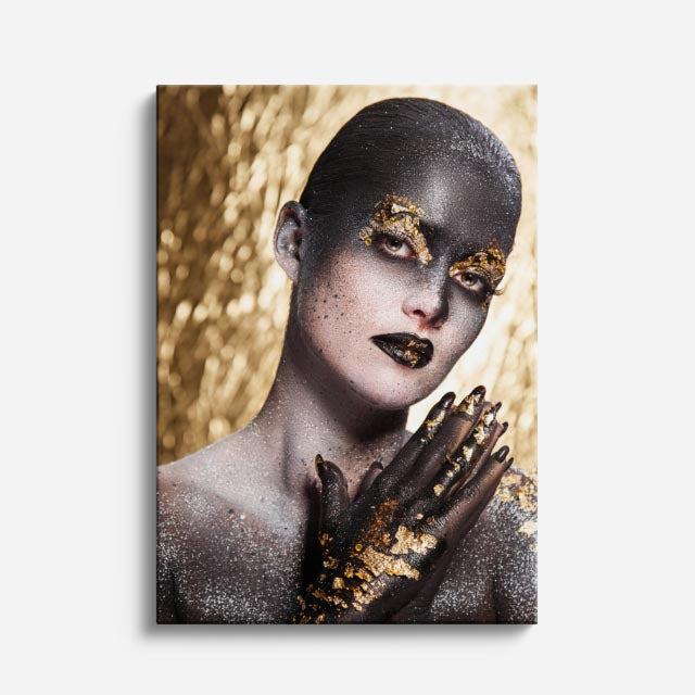 cuadro canvas expresión artística humana ritual de plata estilo contemporáneo
