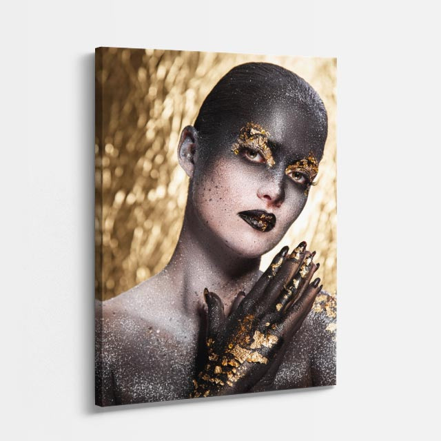 cuadro canvas expresión artística humana ritual de plata estilo contemporáneo