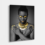 cuadro canvas expresión artística humana collar imperial estilo contemporáneo