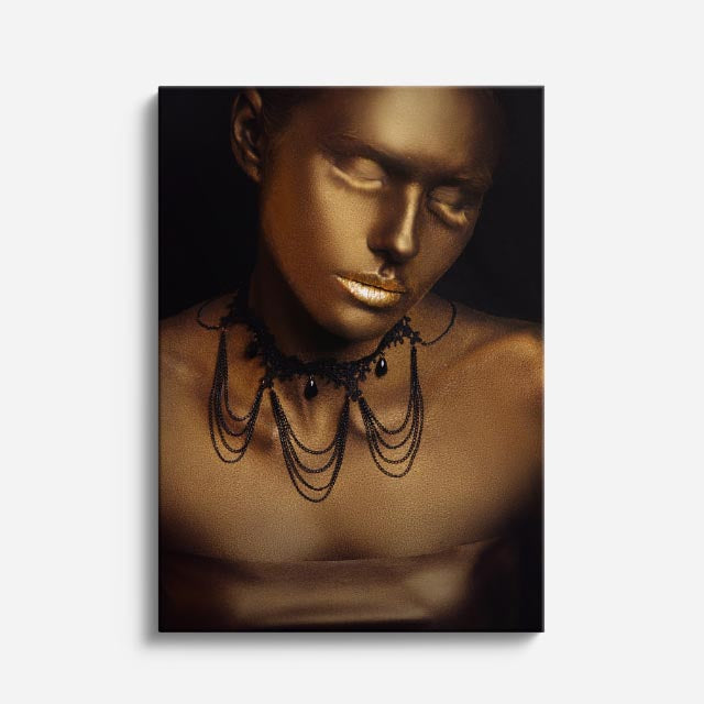 cuadro canvas expresión artística humana bronce interior estilo contemporáneo