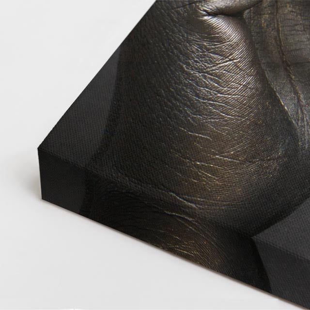 cuadro canvas expresión artística humana perfil de ebano estilo contemporáneo
