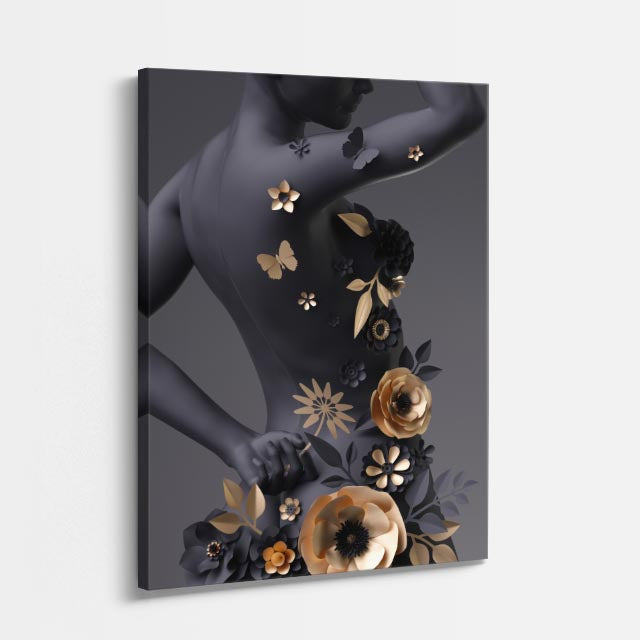 cuadro canvas expresión artística humana jardin de sombra estilo contemporáneo
