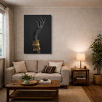 cuadro canvas expresión artística humana gesto fino estilo contemporáneo