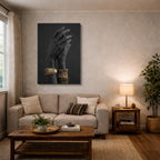 cuadro canvas expresión artística humana brazalete real estilo contemporáneo
