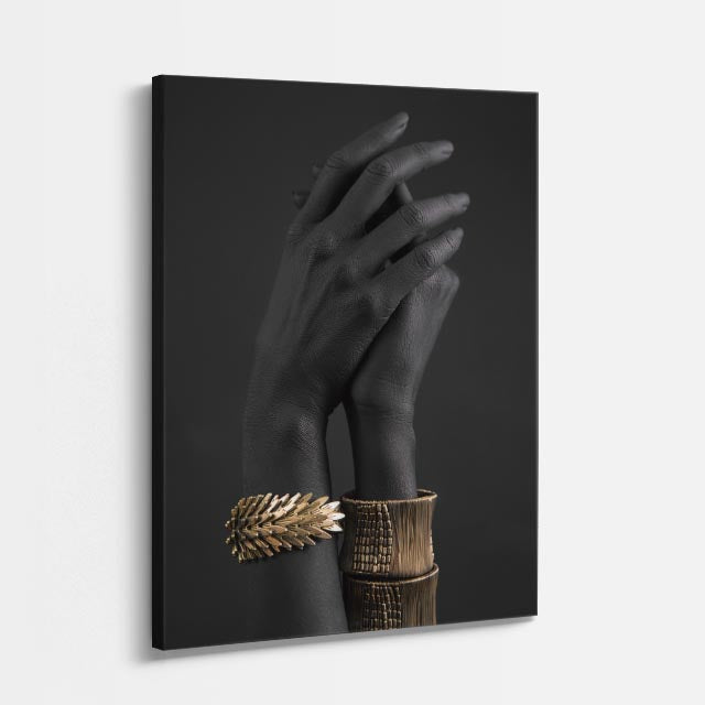 cuadro canvas expresión artística humana brazalete real estilo contemporáneo