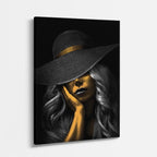 cuadro canvas expresión artística humana misterio de gala estilo contemporáneo