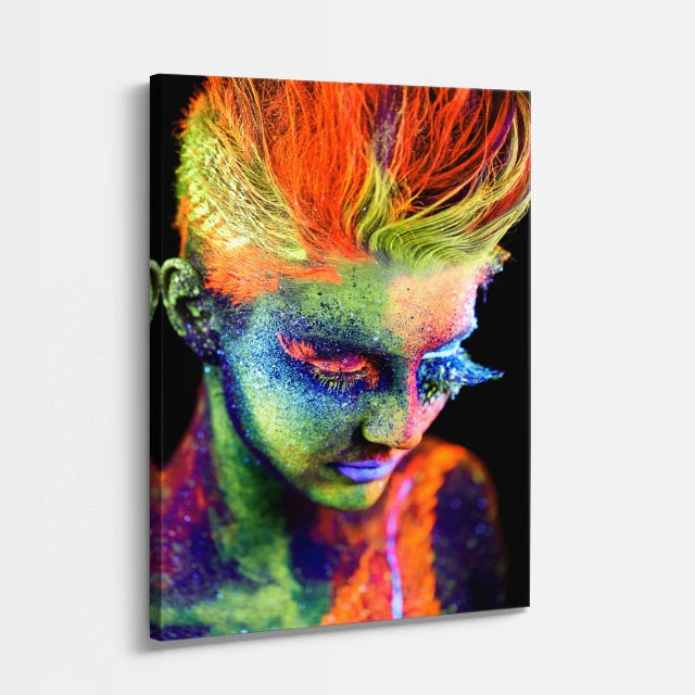 cuadro canvas expresión artística humana espectro vivo estilo contemporáneo
