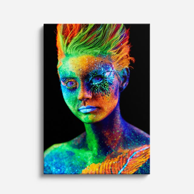 cuadro canvas expresión artística humana llama interior estilo contemporáneo