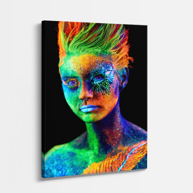 cuadro canvas expresión artística humana llama interior estilo contemporáneo