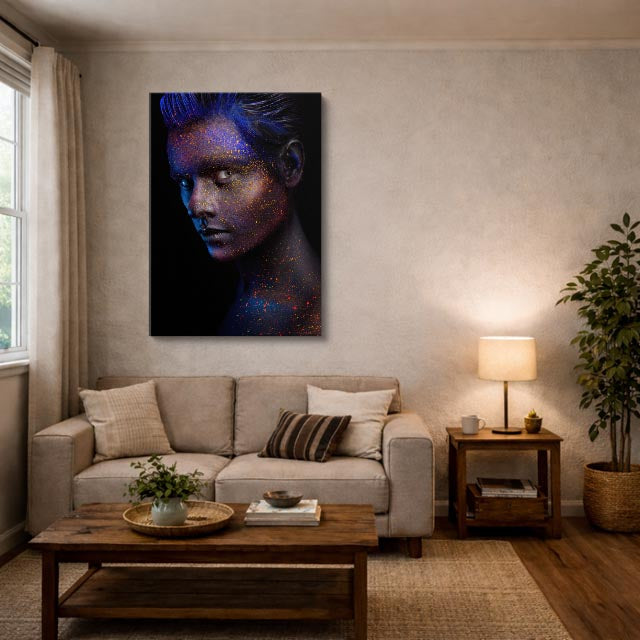 cuadro canvas expresión artística humana bruma estelar estilo contemporáneo